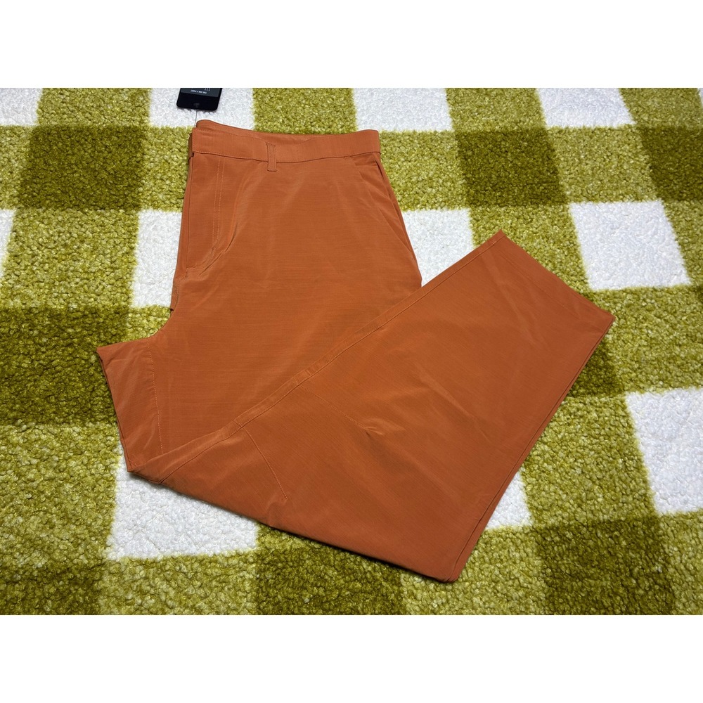 Fabletics The Only Pant Mens XXL Rust Orange Water Resistant‎ 4-Way Stretch New